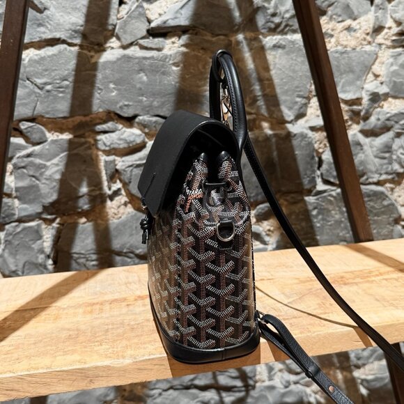 Goyard 2019 Black Goyardine Mini Alpin Convertible Backpack - Picture 2 of 16